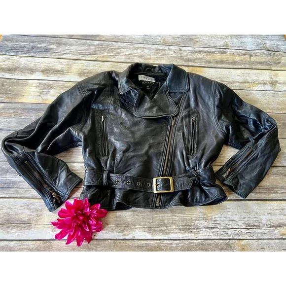 Micheal Joseph Leather Biker Jacket - Picture 7 of 8